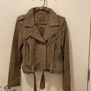 Blank NYC Moto Jacket in French Taupe